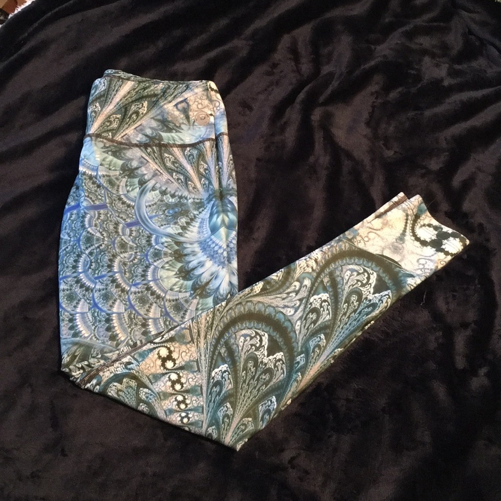 Pure Barre peacock Legging Size M